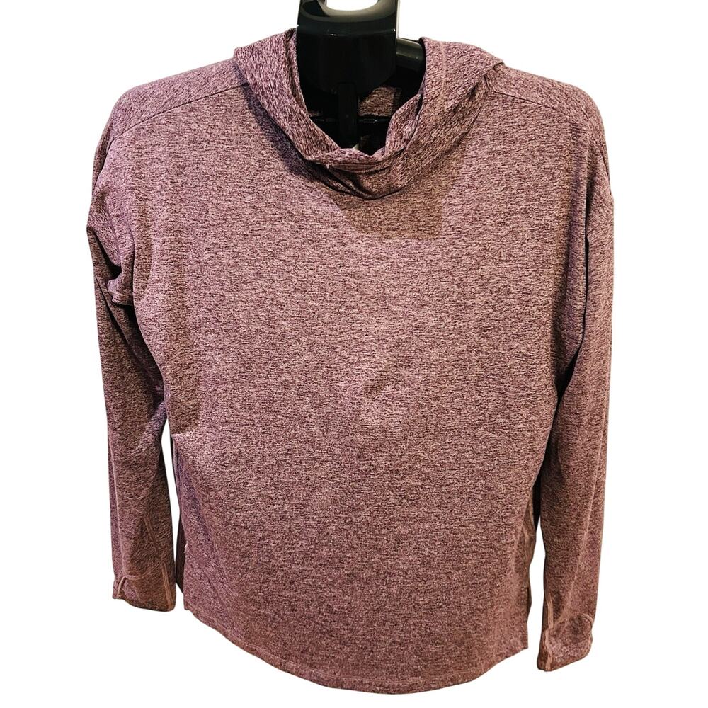 Athleta Uptempo ll Hoodie Sweatshirt Pino Plum Heather 2022 Size M